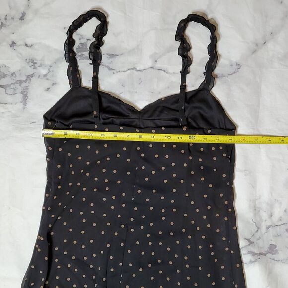 Urban Outfitters Black & Tan Dot MIDI - Picture 3 of 8